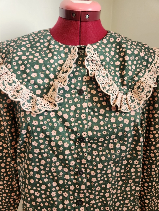 Boden Statement Peter Pan Collar Floral Button Down Shirt - Picture 7 of 13